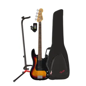 Fen0991802000 Fender K221 Standard Jazz Bass 4 String 3 Color Sunburst Guitar Bundle