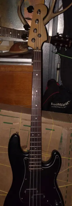 Ic031106454 Fender Bartolini Electric Bass Guitar 4-string Black Right-handed Maple Neck