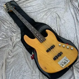 Jbr-100r Fender Japan Jazz Bass Electric Natural Used With Gig Bag