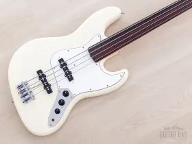 Jb-355fl Fender 1993 Jazz Bass Fretless Olympic White Japan Mij Fujigen