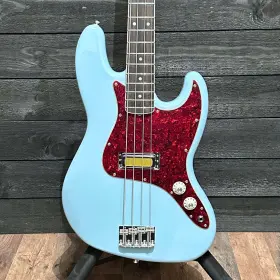 Mx22282666 Fender Gold Foil Jazz Bass 4 String Electric Guitar 2022 - Sonic Blue