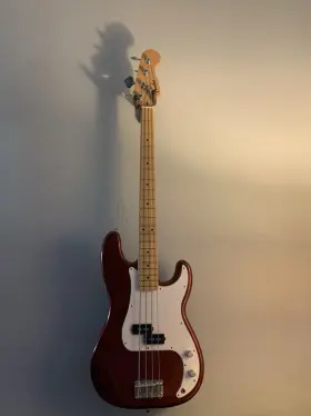 N5471717 Fender Precision Bass Red Electric Guitar 4 String Maple Neck Solid Body