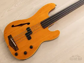 Pbac-950fl Fender 1991 Precision Bass Fretless Semi-hollow With Lace Sensor Piezo