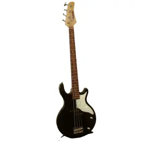 4ea060412908 First Act Musical Instrument Bass Guitar 4-string Flecked Solid Body Pearl Black