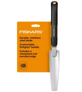 315540-1001 Fiskars Xact Hand Weeder Stainless Steel Blade Serrated Softgrip Garden Tool