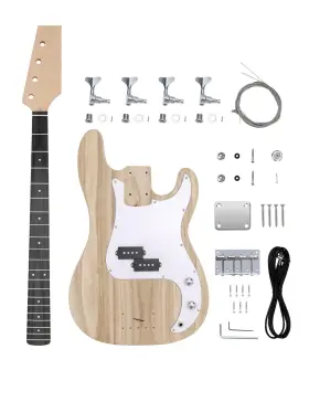 Fistrock 10-ly Diy Electric Bass Kit Beginner 4 String Pb Style With Paulownia Body