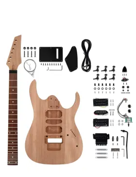 100-mh Fistrock Diy Electric Guitar Kit Beginner 6 String Right Handed With Mahogany Body
