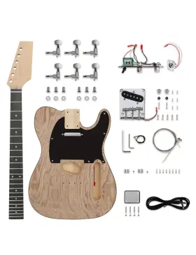 100bna-a Fistrock Diy Electric Guitar Kit 6 String Tl Style Beginner Right Handed Basswood