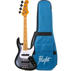 Flight 831120923477 Solid Body Mini Bass W Bag - Moonburst