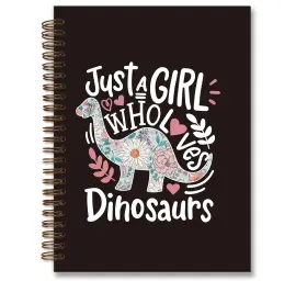 070ck Foedor Dinosaur Notebook Just A Girl Who Loves 8.0x5.0x0.5 In