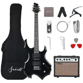 Fcgk-05 Fojill Heavy Metal Cool Shape Electric Guitar Kit Set Beginner Starter Combo Package