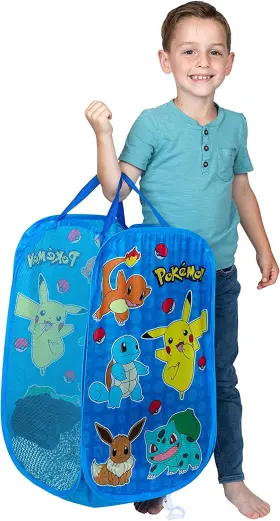 Ja2038 Franco Manufacturing Company Inc Kids Room Collapsible Storage Bin Pop Up Hamper One Size Pokemon
