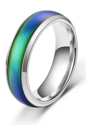 Funny Guy Mugs 843094107435 Band Mood Ring For Kids And Adults - Includes Color Chart