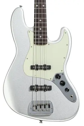 G&l 791018374244 Fullerton Deluxe Jb Mfd Bass Guitar - Silver Metallic
