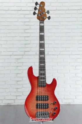 Cs-s750-l2500-rdb-eb G&l Custom Shop L-2500 Series 750 5-string Bass Guitar - Strawberry Burst