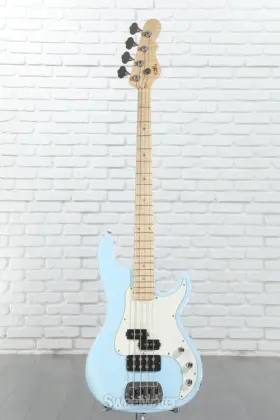 Cs-sb2pmfd-son-rw G&l Custom Shop Sb2 Pmfd Bass Guitar - Sonic Blue