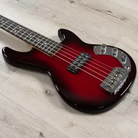 Cs-s750-l1000 G&l Guitars Usa Custom Shop L-1000 5-string Bass Ebony Fretboard 3a Flame Maple Redburst