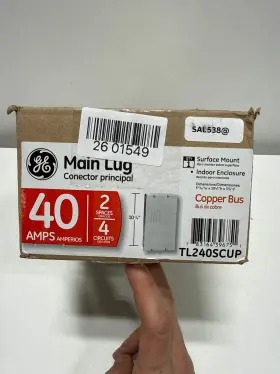 2-space Ge 783164396751 Powermark Gold 40 Amp 4-circuit Indoor Single-phase Main Lug Circuit Bre