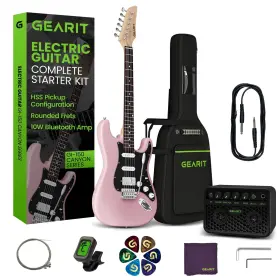 Gearit 810166801270 39 Inch Full Size Canyon Series Electric Guitar Kit Bundle With Amplifier