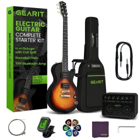 Gearit 810166801324 39 Inch Full Size Electric Guitar Bundle With Amplifier H-h Pickups Coil S