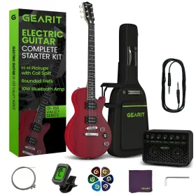 Gi-155 Gearit 810166801348 Valley Series 39 Inch Electric Guitar Set With Amplifier H-h Pickups C