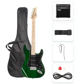 Glarry 111063648549 Full Size Electric Guitar Music Lover Beginner 20w Amp Accessories Pack Guita