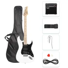 Glarry 611890868917 Full Size Electric Guitar For Music Lover Beginner With 20w Amp And Accessori