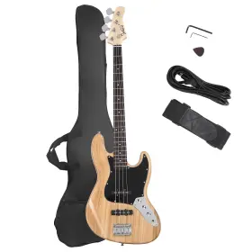 Glarry 611890869044 4 String Gjazz Electric Bass Guitar Full Size Right Handed With