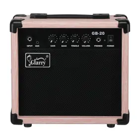 Gb-20 Glarry 629722702056 20w Electric Bass Guitar Amplifier Natural Color