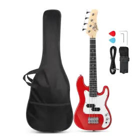 Gp36-1 Glarry 36in Electric Bass Guitar 4 String Beginner Starter Kit With Accessories Includi