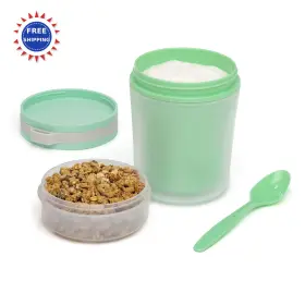 Goodful 741393573404 Double Wall Insulated Yogurt Container Leak Proof Food Storage Snack