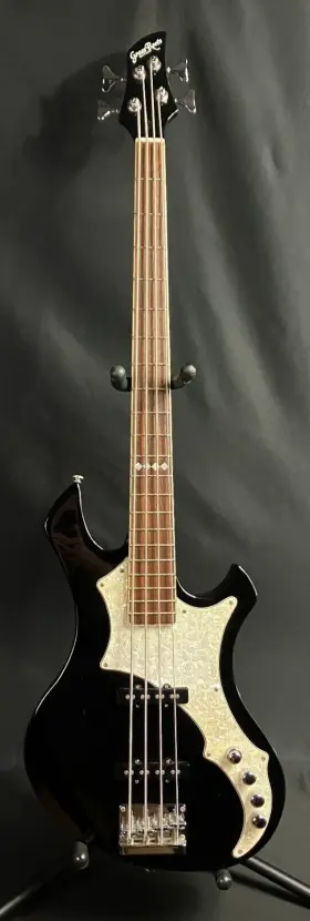 G-rf-62 Grassroots Esp Gazette 4-string Bass Guitar Gloss Black With Gig Bag