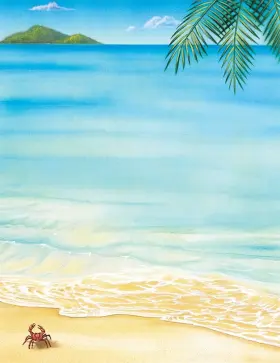 2014233 Great Papers Printer Beach Letterhead Friendly 8.5 X 11 80 Sheet Pack Tropical