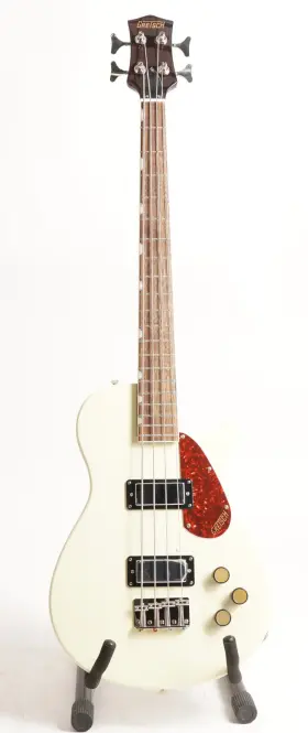 Gre2814304505 Gretsch Streamliner Jet Club Single-cut 4-string Bass Guitar Vintage White