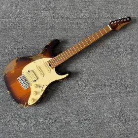 Gtst-05-vs Grote Gtst-05 Vintage Aged Finish St Solid Electric Guitar S-s-h Pickups
