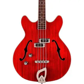 99-741-0040 Guild Starfire I Bass Semi-hollow Short Scale Dc Left-handed Cherry Red