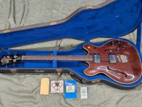Sfb-2 Guild 1977 Starfire 2 Bass Guitar Walnut Usa Vintage And Case / Hangtags