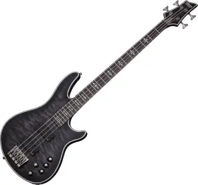 Hr-ext-4-stbls Guitar Research Hellraiser Extreme-4 4-string Bass See-thru Black Satin