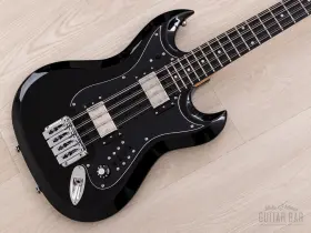 H8-ii Hagstrom 2017 8-string Bass Black Near-mint With Case