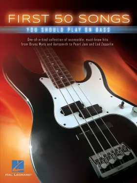 149189 Hal Leonard First 50 Songs You Should Play On Bass Beginner Guitar Songbook With