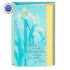 599rzb2223 Hallmark Sympathy Card White Flowers Strength And Comfort Vehicle Auto Oem