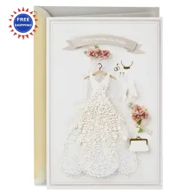 999rzh1107 Hallmark Here Comes The Bride Wedding Engagement Bridal Shower Card Signature