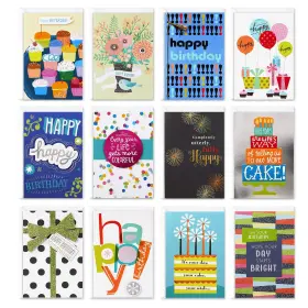 5stz5016 Hallmark Marketing Company Llc Assorted Birthday Greeting Cards 12 And Envelopes
