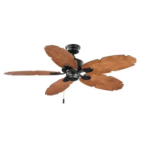 Hampton Bay 082392327194 Lillycrest Ii 52 Inch Indoor/outdoor Matte Black Wet Rated Ceiling Fa