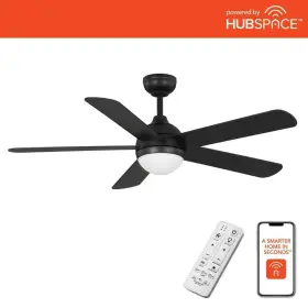 Hampton Bay 082392590802 See Desc Morland 52 Inch Smart Indoor/covered Outdoor Matte Black Ceiling Fan Wit