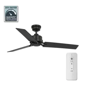 Hampton Bay 082392923952 Stance 52 Inch Indoor/outdoor Matte Black Ceiling Fan With Remote Control
