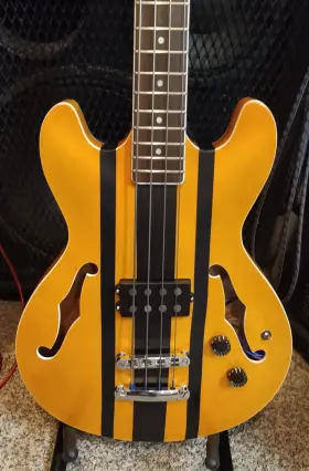 Hb-50 Harley Benton Semi-hollow Bass Fat Artec Mm Alnico V Humbucker More Look
