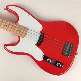 Pb-50 Harley Benton Left Handed Fiesta Red Electric P Bass Guitar Excellent
