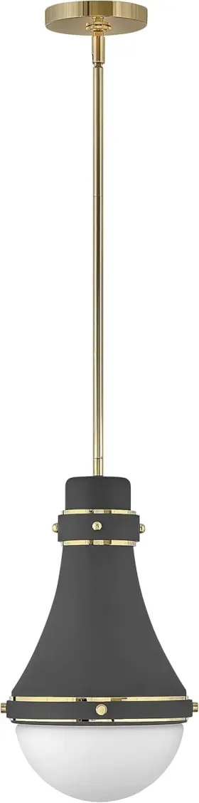 39057dmg Hinkley See Desc Oliver Small Pendant Ceiling Light - Smooth Tapered Si