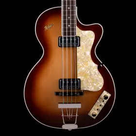 H500 Hofner 4250358604498 Club Bass Sunburst With Vintage Case - H500/2-o